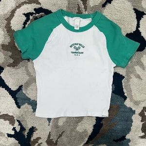 ‘Beverly Hills Tennis Club’ shirt from Tilly’s.